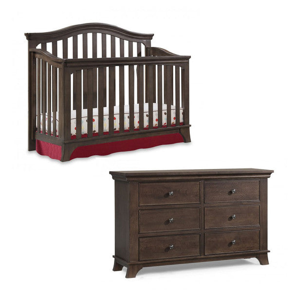 Westwood Kensington 2 Piece Nursery Set - Crib and Double Dresser in Madeira- Bambi Baby