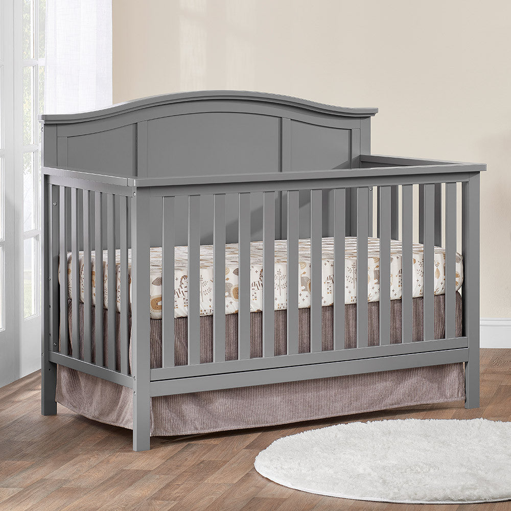 Oxford Emerson 4 In 1 Convertible Crib in Dove Gray- Bambi Baby