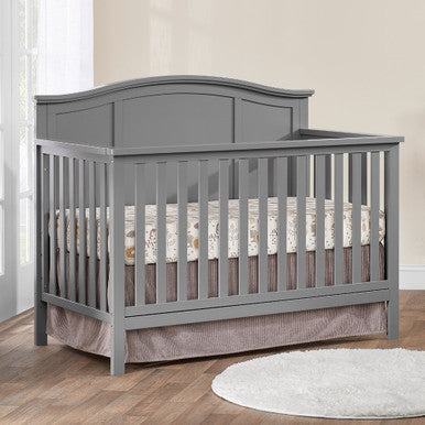 Oxford Emerson 4 In 1 Convertible Crib in Dove Gray- Bambi Baby