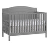 Dove Gray Oxford Baby Nolan 4-in-1 Convertible Crib - Front View | Bambi Baby