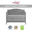 Oxford Baby Nolan 4-in-1 Convertible Crib - Bambi Baby