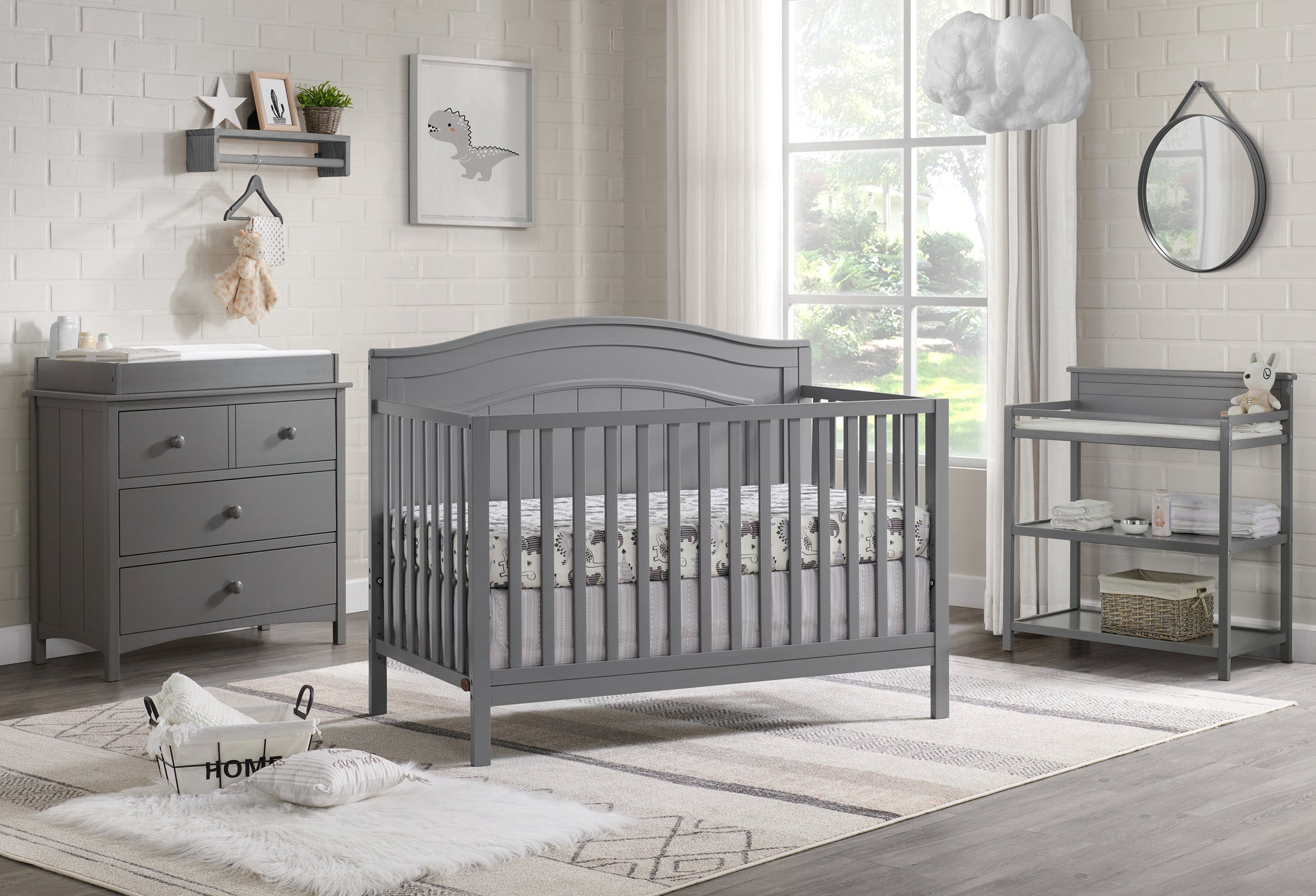 Oxford Baby Nolan 4-in-1 Convertible Crib- Bambi Baby