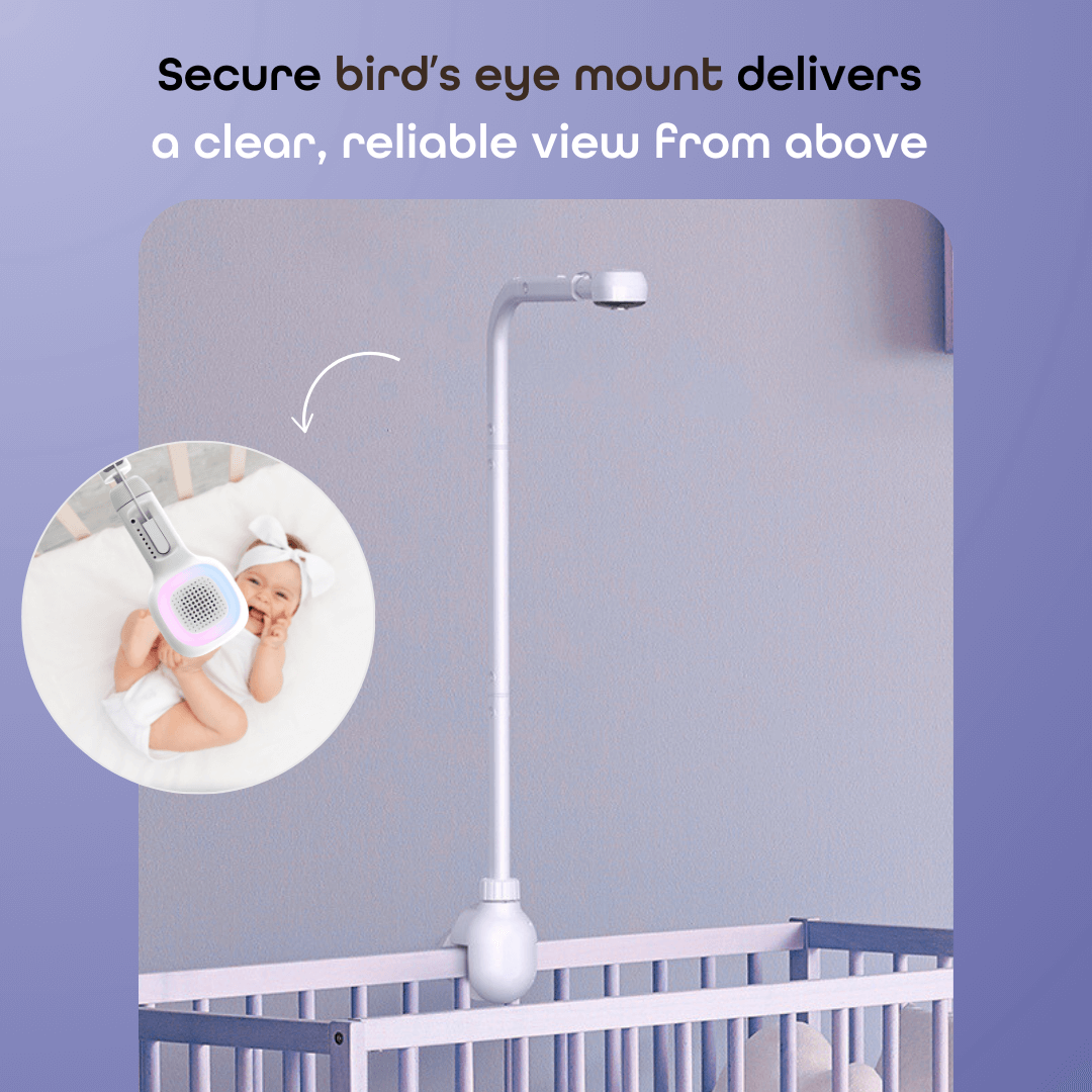 Hubble Connected SkyVision AI with Adjustable Crib Mount- Bambi Baby