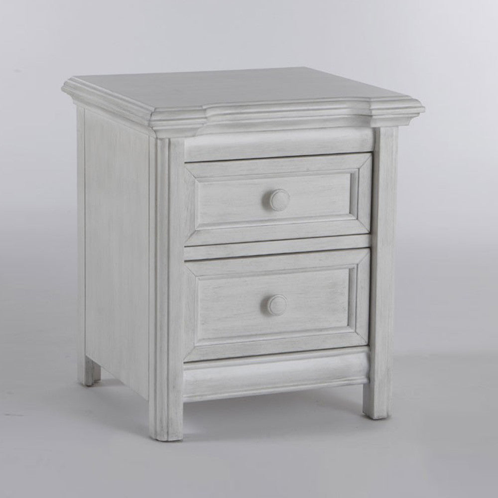 Pali Cristallo Nightstand in Vintage White- Bambi Baby