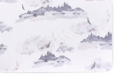 Oilo Misty Mountain Jersey Crib Sheet- Bambi Baby