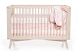 Saia de berço com faixa de algodão trançado Oilo Blush - Bambi Baby