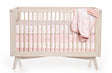 Saia de berço com faixa de algodão trançado Oilo Blush - Bambi Baby