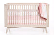 Saia de berço com faixa de algodão trançado Oilo Blush - Bambi Baby