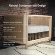 Maxi Cosi Brisa 4-in-1 Convertible Crib with Toddler Bed/Daybed Conversion Kit - Bambi Baby