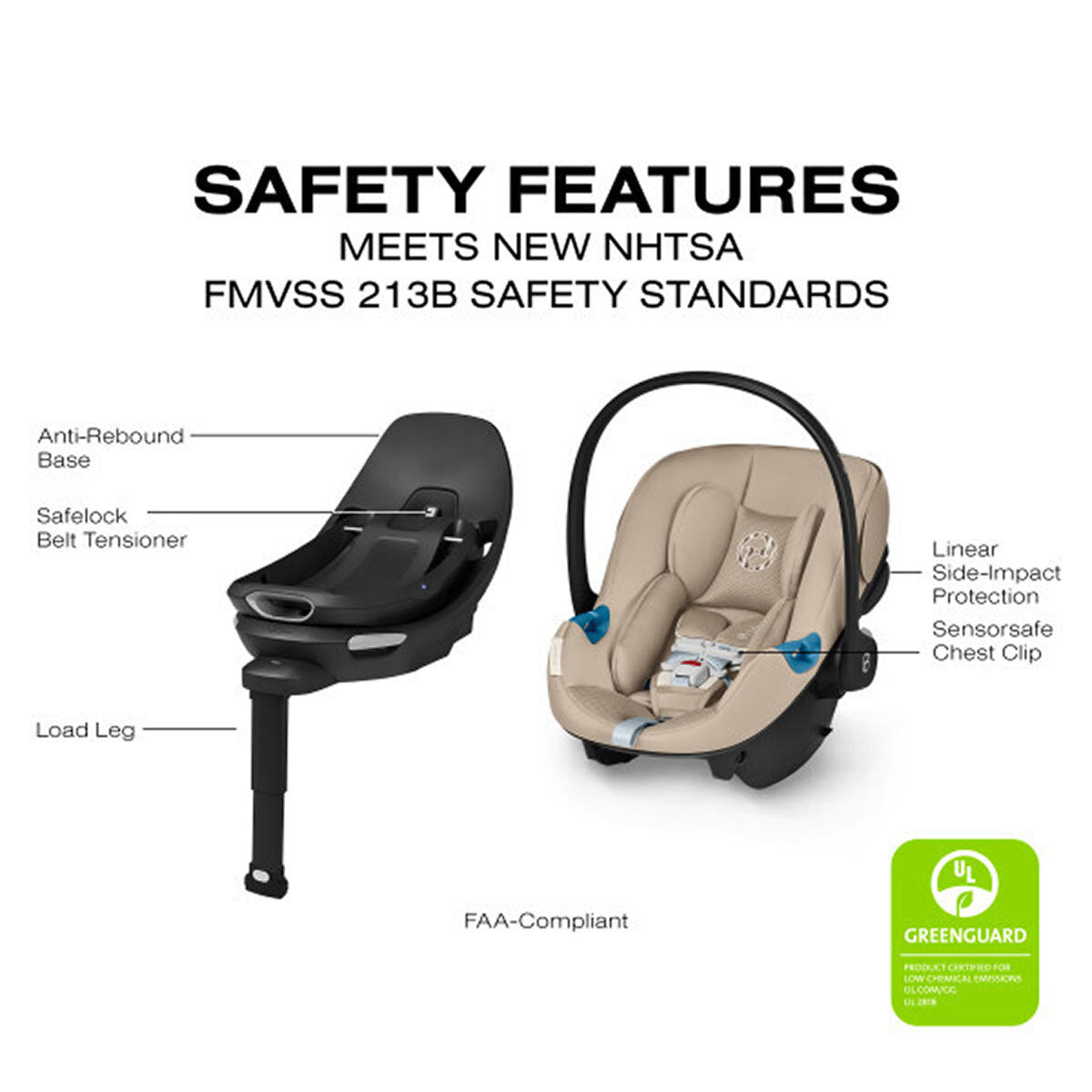 CYBEX Aton G2 Swivel Infant Car Seat with Load Leg Base- Bambi Baby