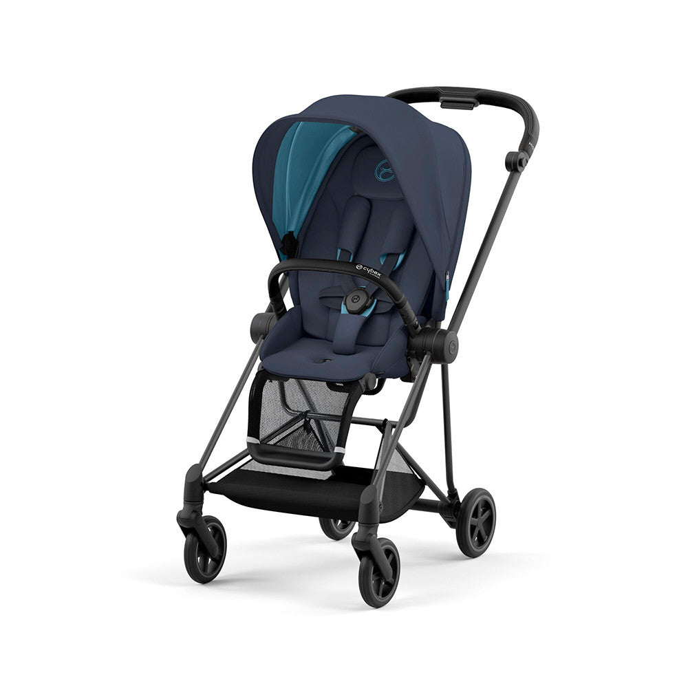 Cybex Mios 3 Stroller Seat Pack - Preto fosco/preto + azul náutico- Bambi Baby