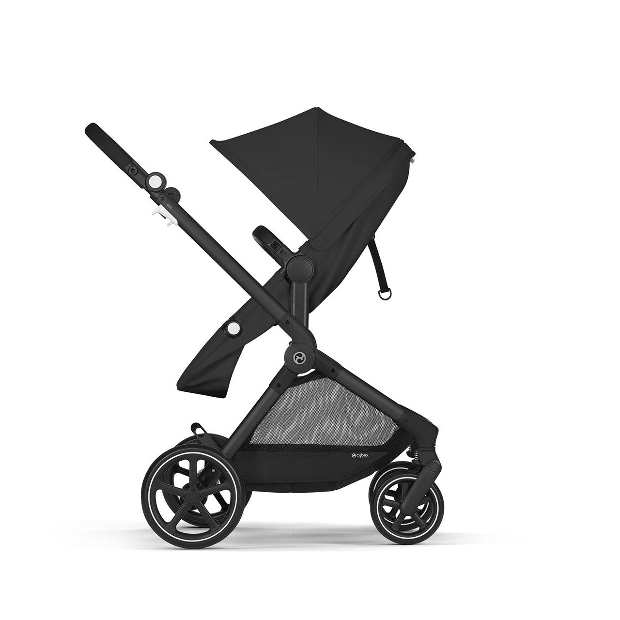 Cybex EOS Stroller Stroller - Black Frame with Moon Black Seat- Bambi Baby