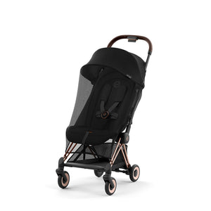 Black CYBEX COYA Stroller with Insect Net - Front Angle View | Bambi Baby