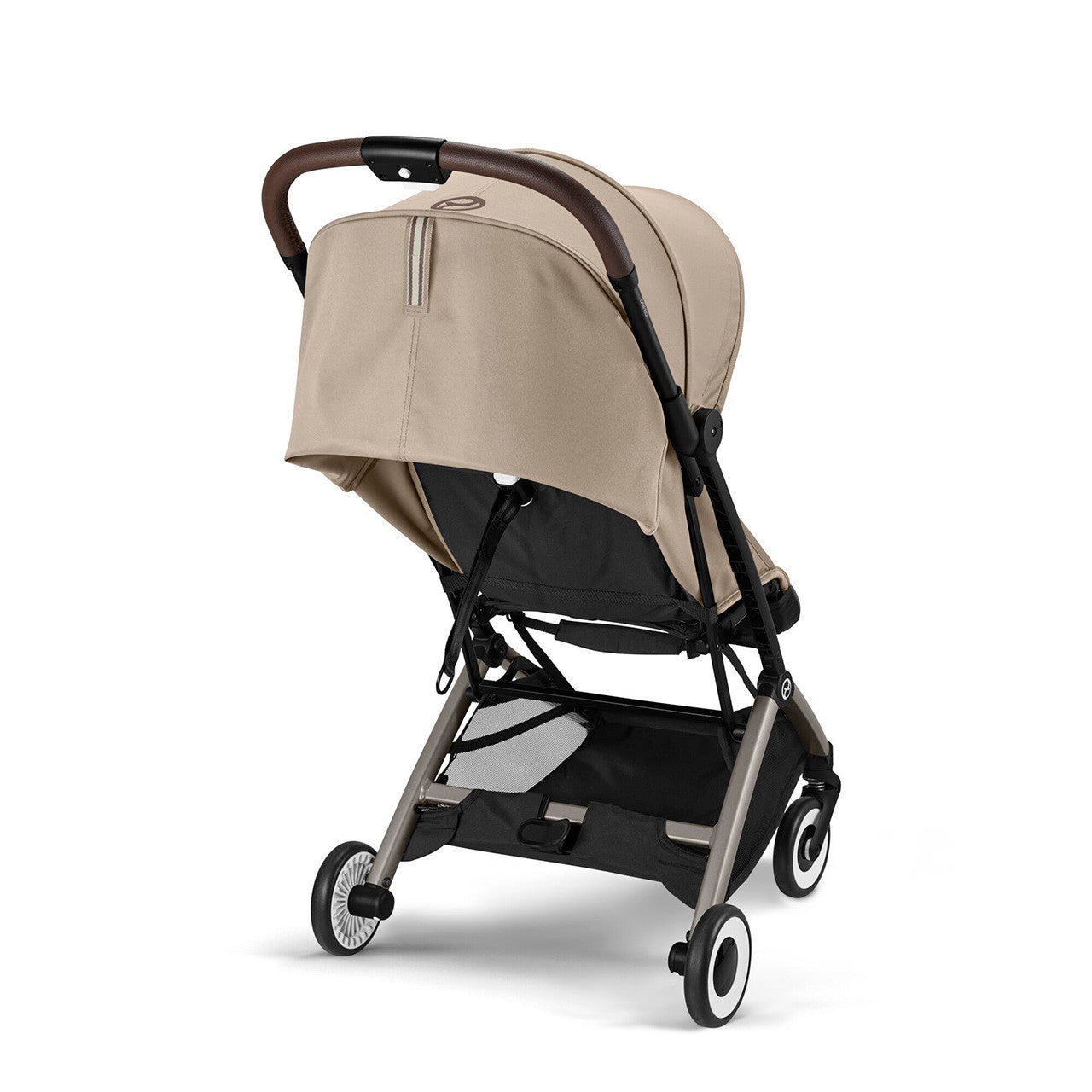Cybex ORFEO Lightweight Stroller - Taupe Frame with Almond Beige Seat- Bambi Baby