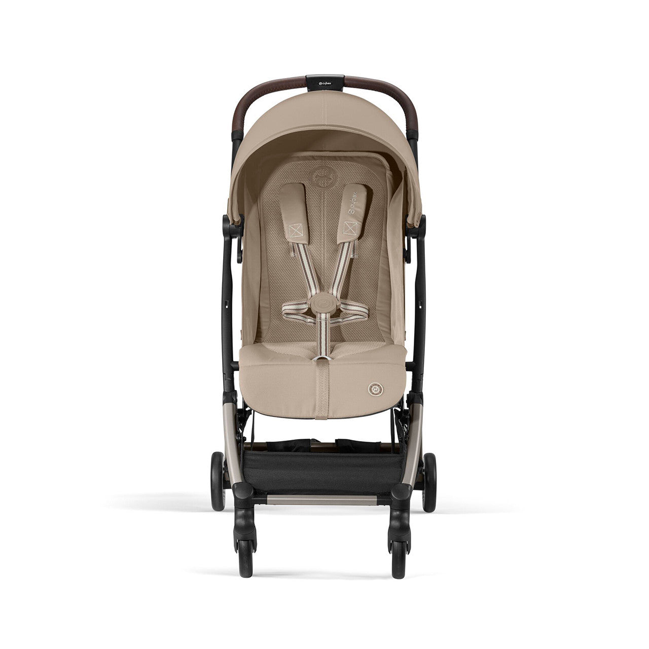 Cybex ORFEO Lightweight Stroller - Taupe Frame with Almond Beige Seat- Bambi Baby