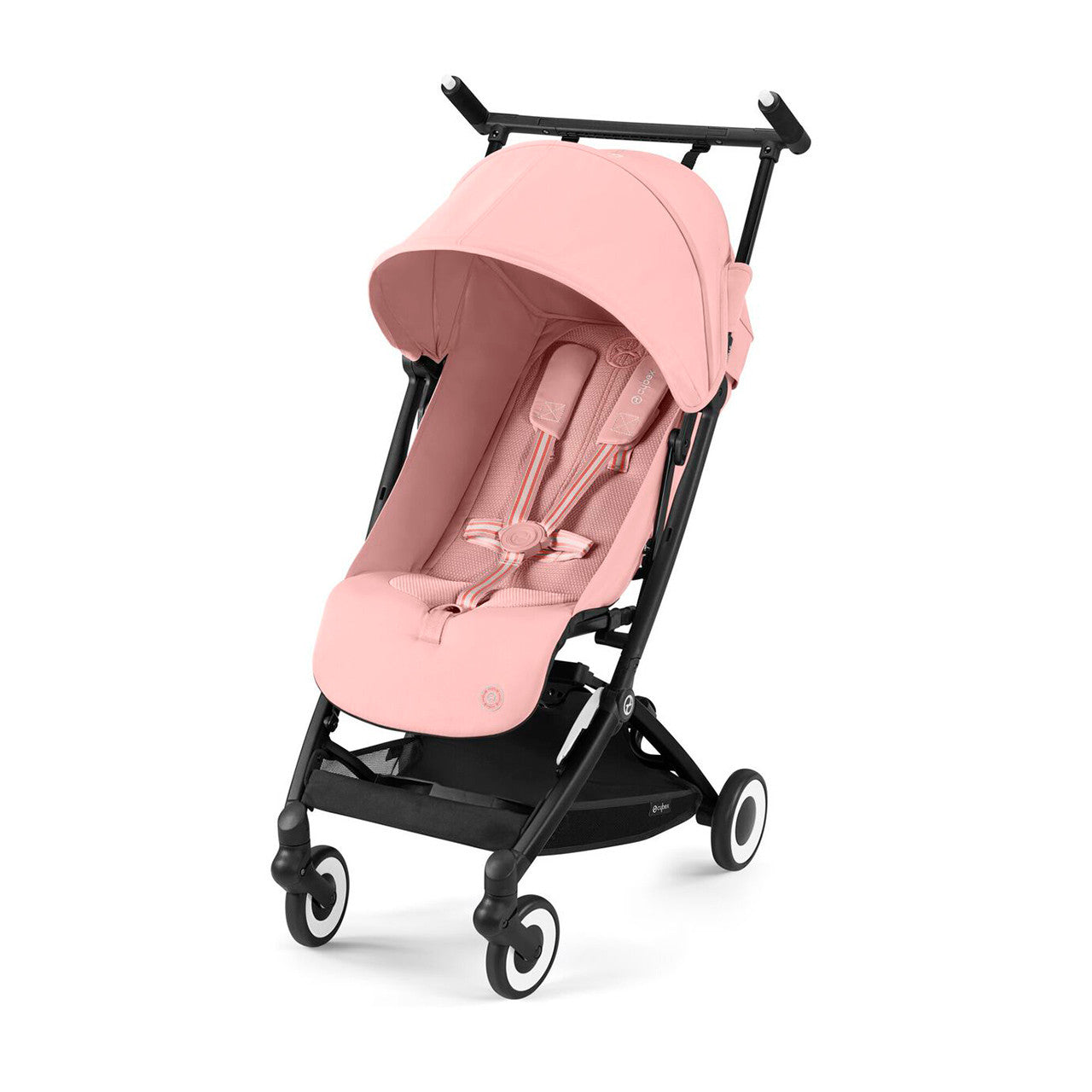 CYBEX Libelle 2 Stroller - Black Frame with Candy Pink Seat- Bambi Baby
