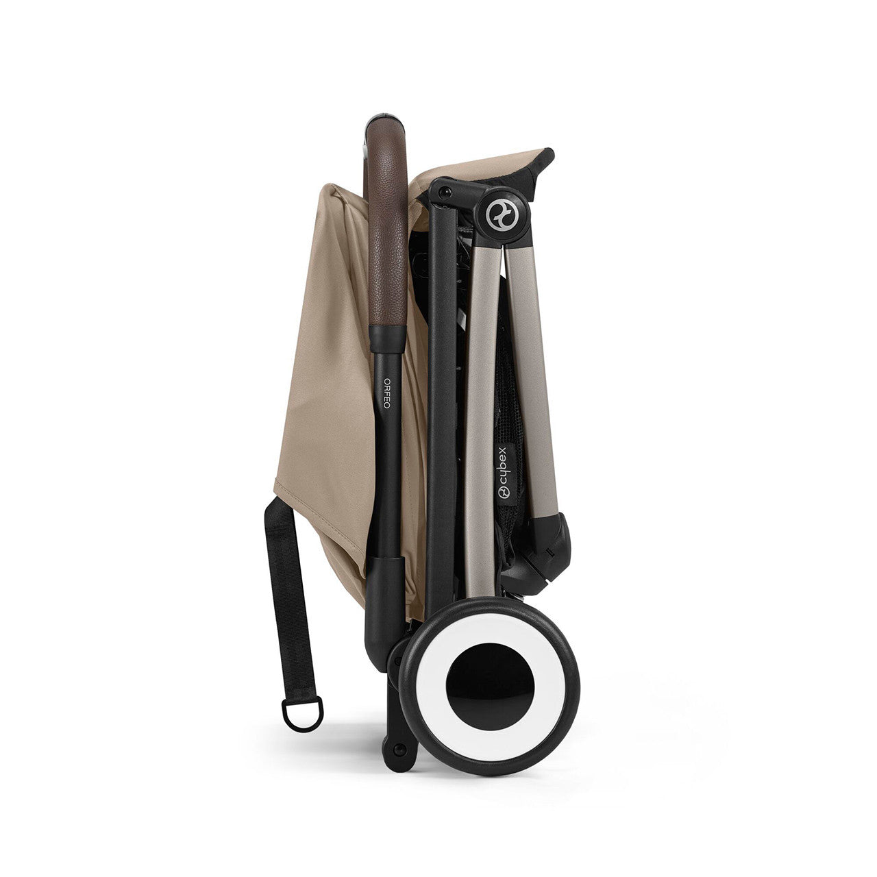 Cybex ORFEO Lightweight Stroller - Taupe Frame with Almond Beige Seat- Bambi Baby