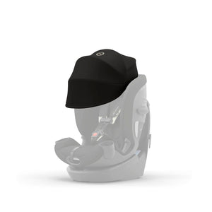 Black CYBEX Callisto G 360 Select Sun Canopy - Side View on Car Seat | Bambi Baby