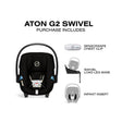 CYBEX Aton G2 Swivel Infant Car Seat with Load Leg Base - Bambi Baby
