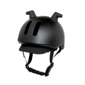 Black Doona Liki Helmet with Silicon Horns - Side Angle | Bambi Baby
