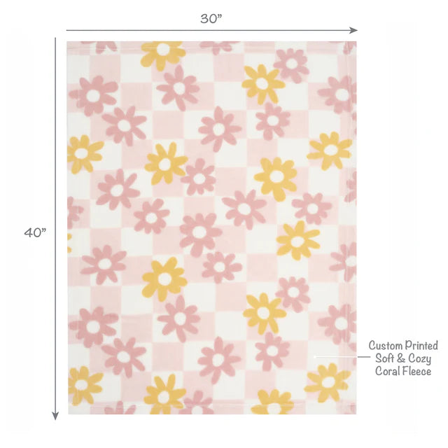 Lambs & Ivy Daisy Dreams 3-Piece Pink/White Baby Nursery Crib Bedding Set- Bambi Baby