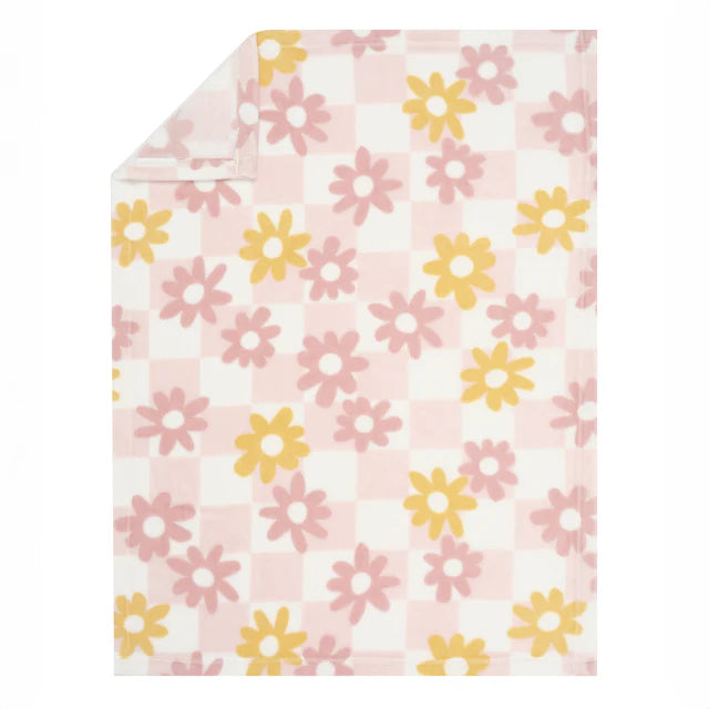 Lambs & Ivy Daisy Dreams 3-Piece Pink/White Baby Nursery Crib Bedding Set- Bambi Baby