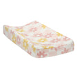 Lambs & Ivy Daisy Dreams Pink/White Checkered Soft Luxury Changing Pad Cover - Bambi Baby