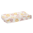 Lambs & Ivy Daisy Dreams Pink/White Checkered Soft Luxury Changing Pad Cover - Bambi Baby