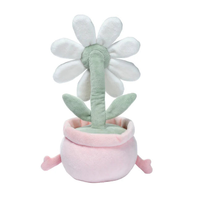 Lambs & Ivy Plush Daisy Dreams Poseable Flower Pot Plush Stuffed Animal Toy - 11 Inch- Bambi Baby