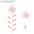 Lambs & Ivy Daisy Dreams Flower Growth Chart Wall Decals/Stickers - Bambi Baby