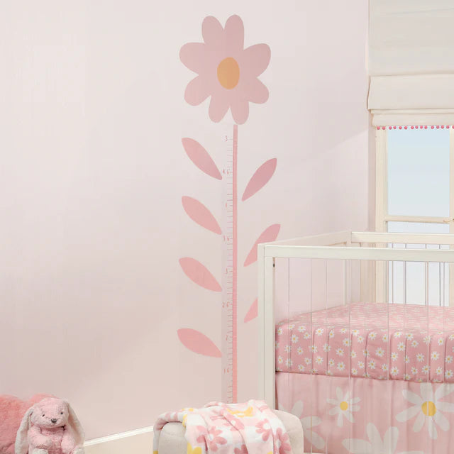 Lambs & Ivy Daisy Dreams Flower Growth Chart Wall Decals/Stickers- Bambi Baby