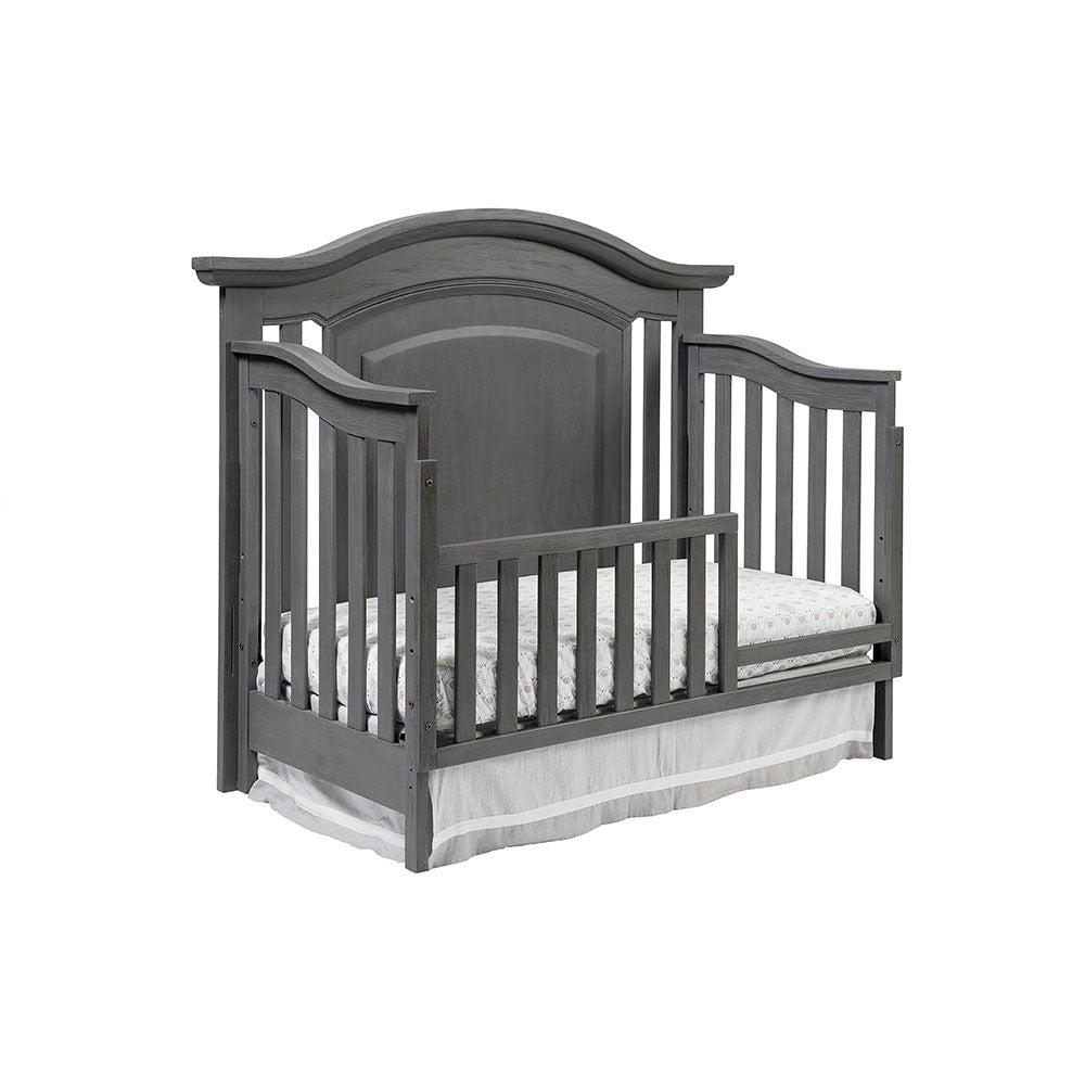 Oxford London Lane 4 in 1 Convertible Crib in Arctic Gray- Bambi Baby