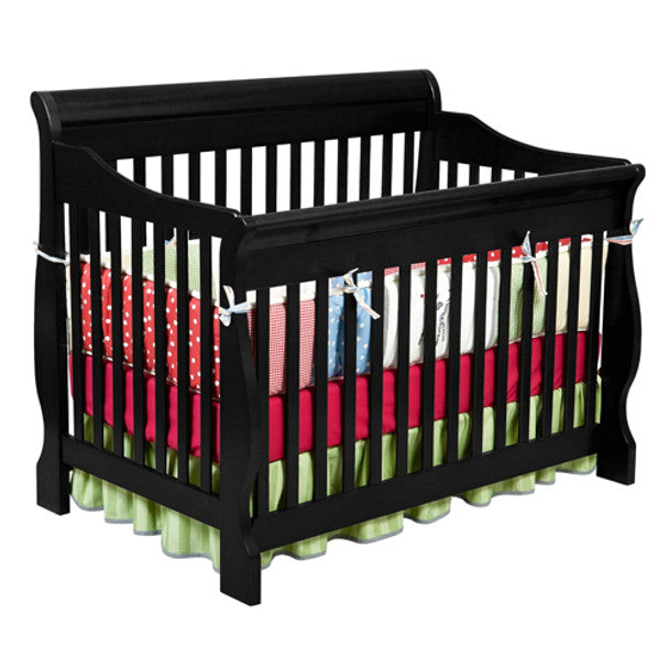 Delta Canton 4 in 1 Convertible Crib (Black)- Bambi Baby
