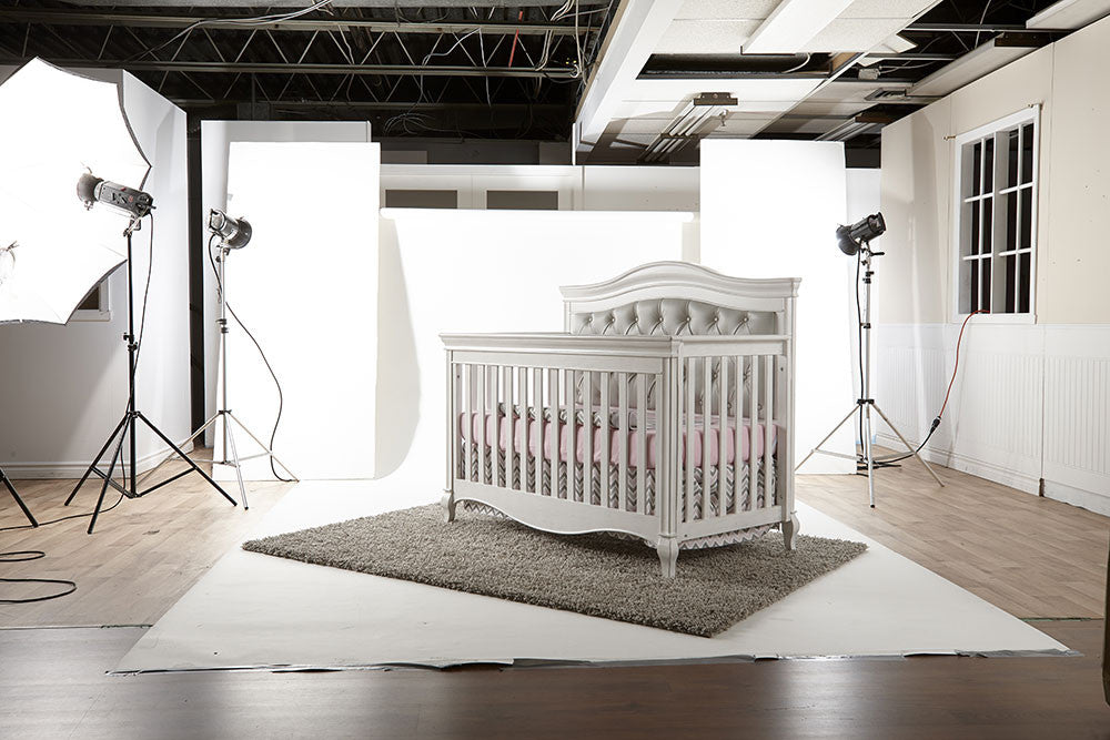 Pali Diamante Collection Forever Crib in Vintage White- Bambi Baby
