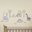 Lambs & Ivy Dino-Might Watercolor Dinosaur Theme Wall Decals/Stickers - Bambi Baby
