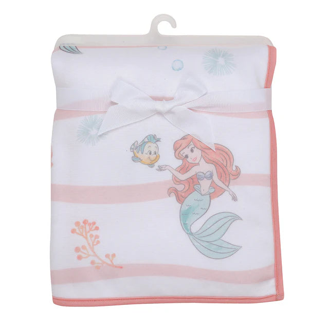 Bedtime Originals Disney Baby The Little Mermaid White Baby Blanket - Ariel- Bambi Baby
