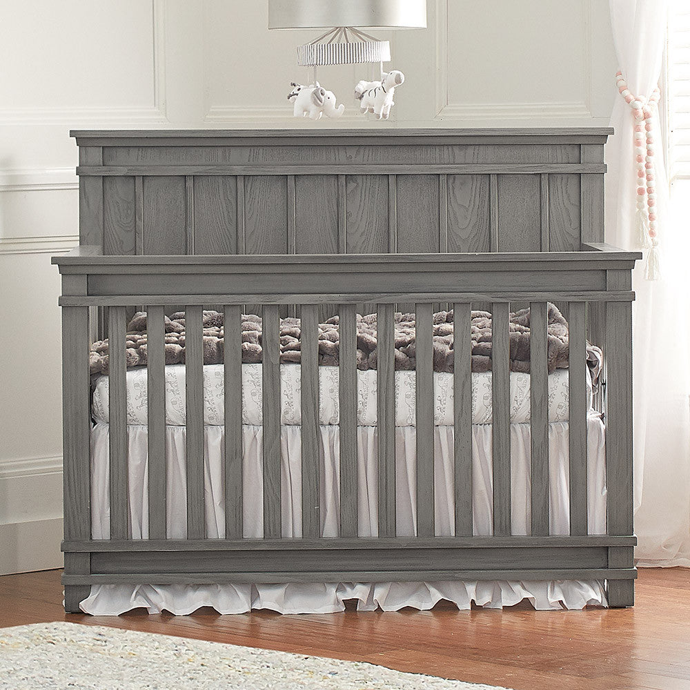 Berço conversível de painel completo Dolce Babi Bocca em Marina Grey - Bambi Baby