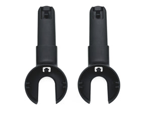 Black Bugaboo Donkey Runner Adapter Set - Front View | Bambi Baby