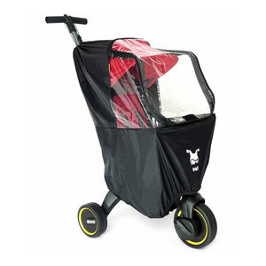 Clear Doona Liki Rain Cover on Trike - Side View | Bambi Baby