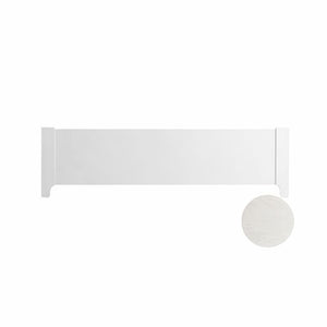 Dove White Ash Wood Natart Palo Low Profile Footboard 54" - Front View | Bambi Baby