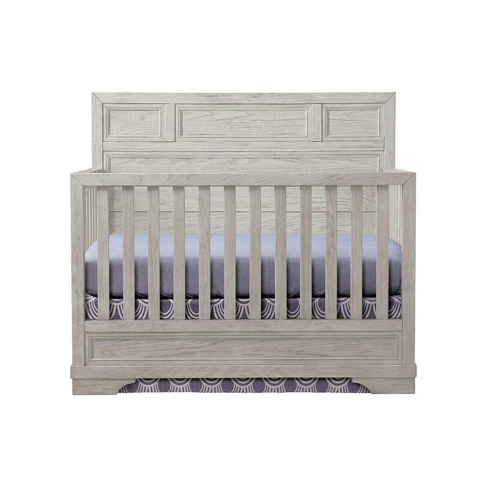 Westwood Foundry 2 Piece Nursery Set - Crib and 5 Drawer Chest in White Dove- Bambi Baby