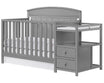 Oxford Baby Pearson Crib and Changer - Dove Gray