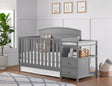 Oxford Baby Pearson Crib and Changer - Dove Gray - Bambi Baby