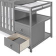 Oxford Baby Pearson Crib and Changer - Dove Gray - Bambi Baby