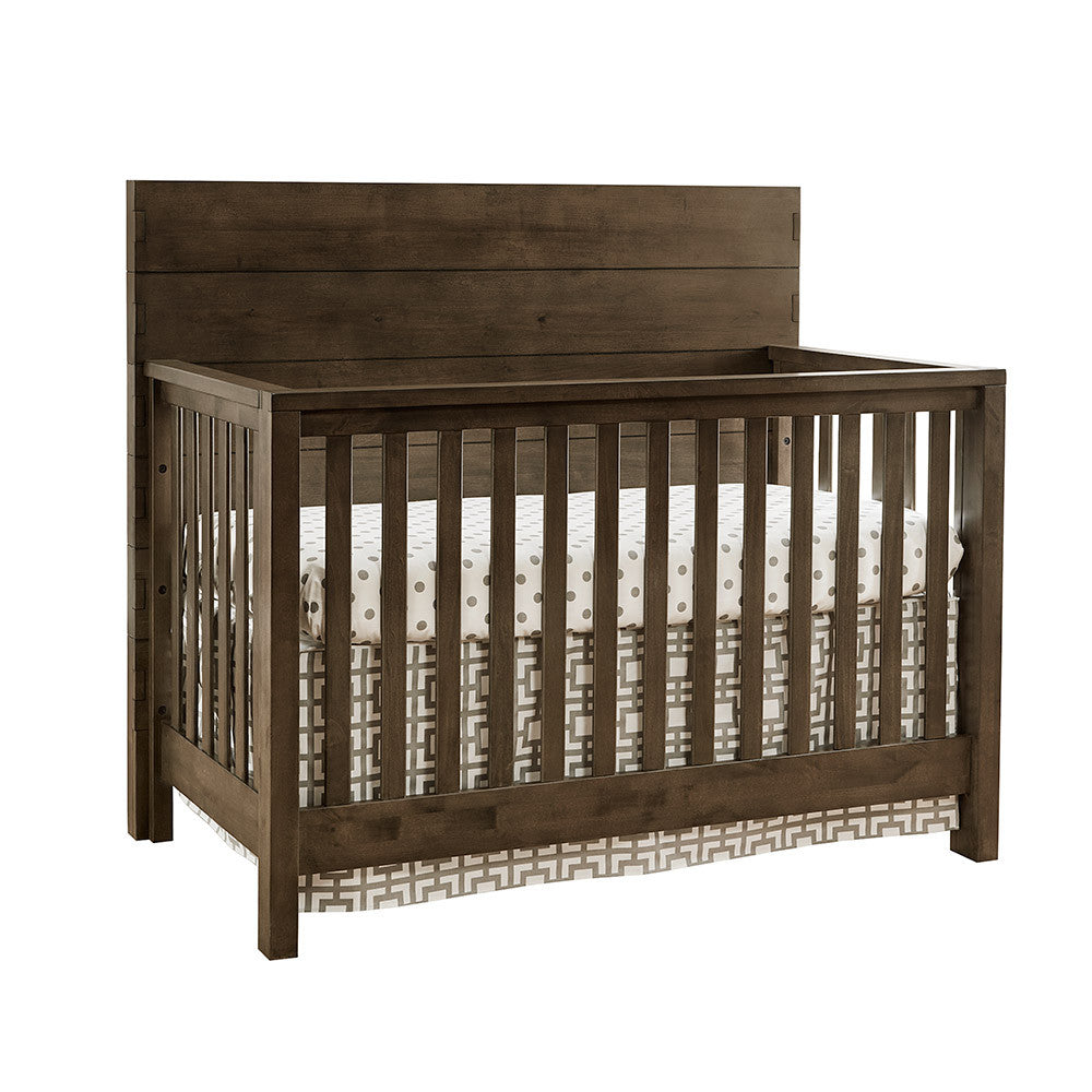Westwood Dovetail 2 Piece Nursery Set - Double Dresser and Convertible Crib in Graphite- Bambi Baby