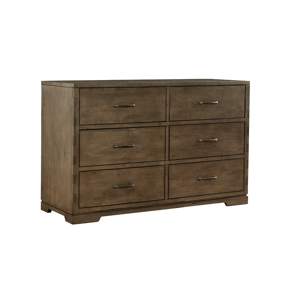 Westwood Dovetail 2 Piece Nursery Set - Double Dresser and Convertible Crib in Graphite- Bambi Baby