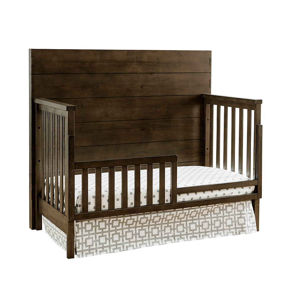 Westwood Dovetail 2 Piece Nursery Set - Double Dresser and Convertible Crib in Graphite- Bambi Baby