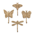Crane Baby Dragonfly Antique Gold Wall Hook Set - Bambi Baby