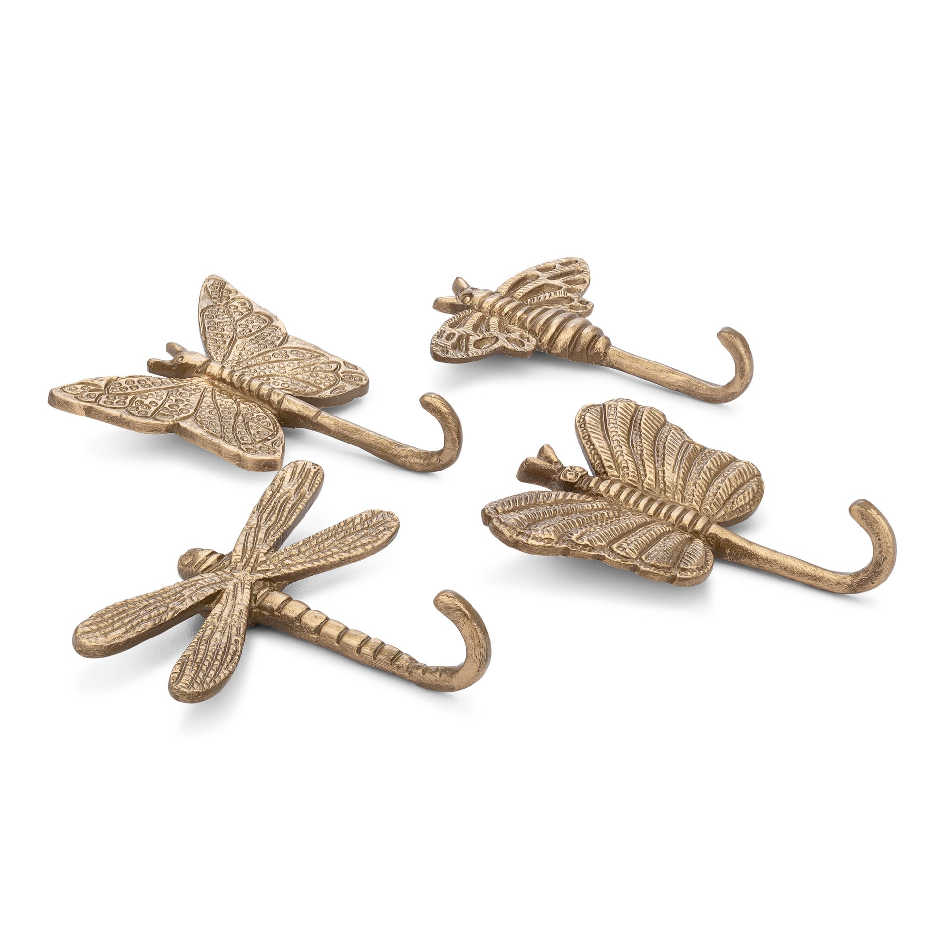Crane Baby Dragonfly Antique Gold Wall Hook Set- Bambi Baby
