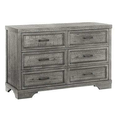 Westwood Foundry 6 Drawer Dresser in Brushed Pewter- Bambi Baby